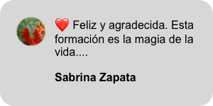 Opinión de Sabrina Zapata, participante del programa Coaching Creativo