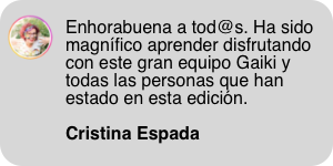 Opinión de Cristina Espada, participante del programa Coaching Creativo