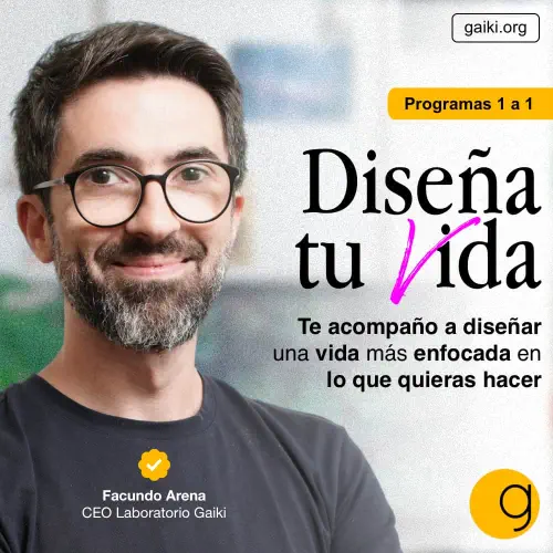 Flyer Programa 1 a 1 - Diseña tu Vida con Facundo Arena