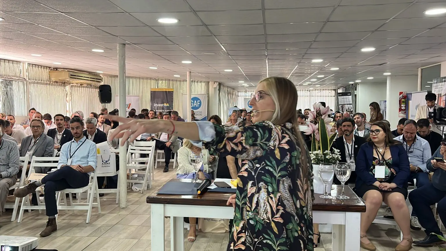 Florencia Ortelli durante una capacitación reciente