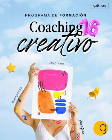 Flyer para la inscripción a la formación Coaching Creativo 16