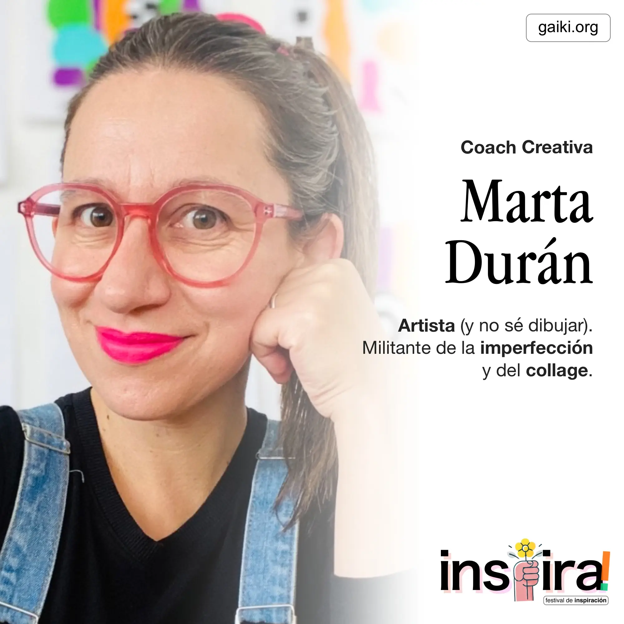 Presentación de Marta Durán, en el marco del Festival Inspira