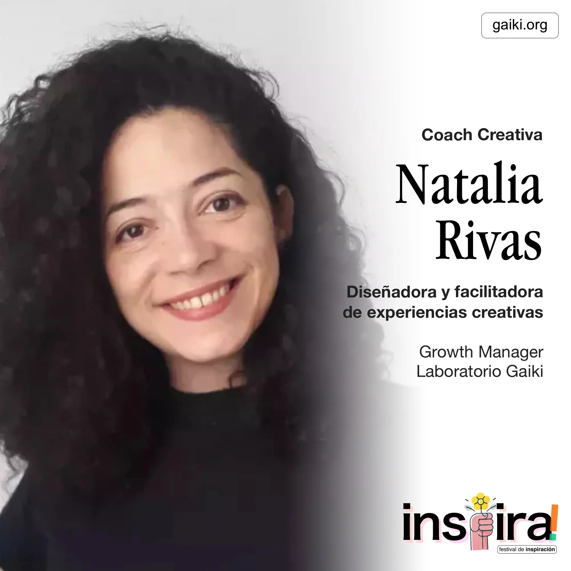 Presentación de Natalia Rivas, en el marco del Festival Inspira