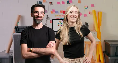 Facundo Arena y Florencia Ortelli, profesores de Coaching Creativo