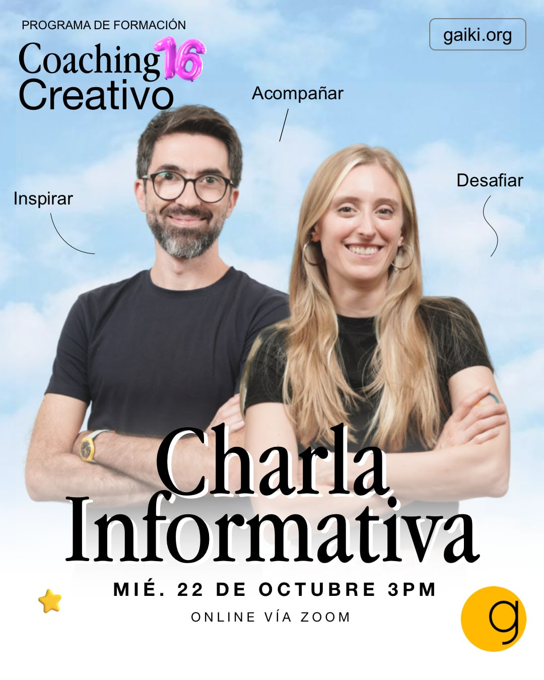 charla informativa de coaching creativo 16 ultima edicion del ano 01